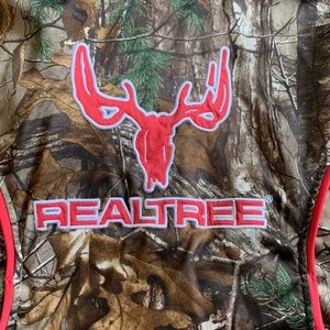 Large camo & hot pink real tree hoodie